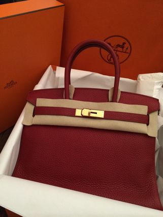 HERMES★【入手不可能で絶対欲しい】エルメス バーキン コピー ルージュガランス30 6060720